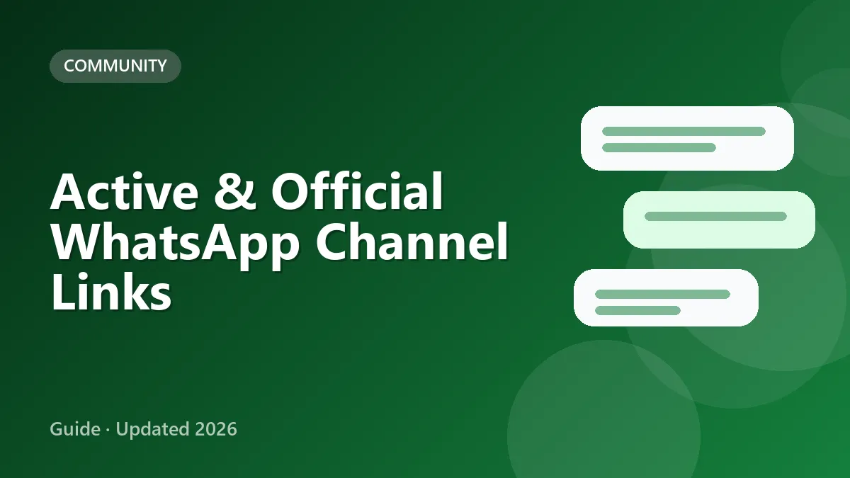 Phone showing the WhatsApp Updates tab with followed channels